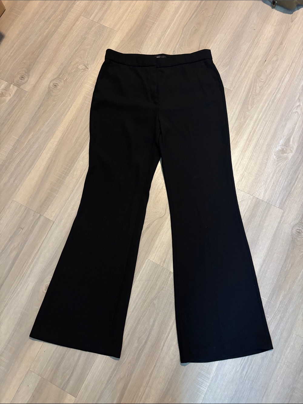 Mango Black Wide-Leg Women's Pants